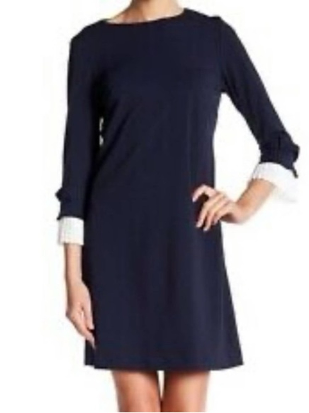 Sharagano Navy Shift Dress